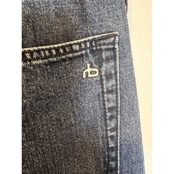 Rag & Bone Avery Maxi Denim Skirt Sz 28 Dark Denim Western Boho Y2K Split Front - Picture 8 of 14